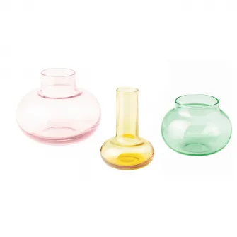 IKEA DOFTRIPS Set 3 vaze, diverse culori