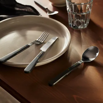 IKEA DOFTSKÖLD Set tacamuri, 24 piese, negru