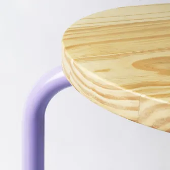 IKEA DOMSTEN Taburet, lila/pin