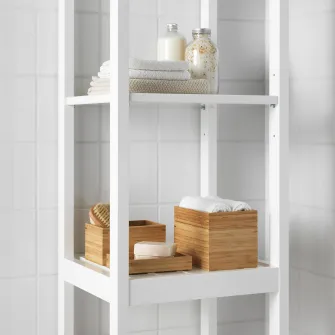 IKEA DRAGAN Set accesorii baie, 4 piese, bambus