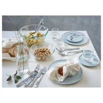 IKEA DRAGON Set tacamuri, 60 piese, inox