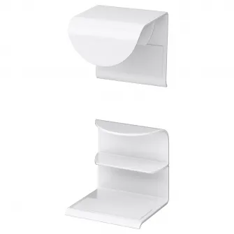 IKEA DRAGSMARK Maner cu clips, alb, 40 mm