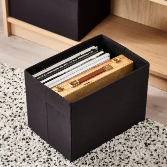 IKEA DRÖNA Cutie, negru, 25x35x25 cm