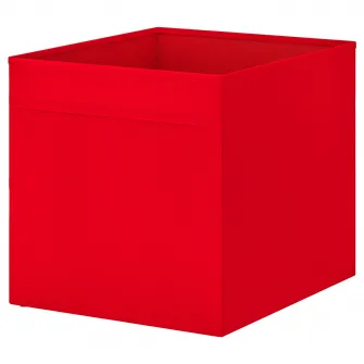 IKEA DRÖNA Cutie, rosu, 33x38x33 cm