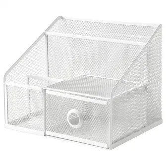 IKEA DRÖNJÖNS Organizator birou, alb, 25x20 cm