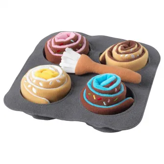 IKEA DUKTIG Chifle, set 6 piese, scortisoara/melc