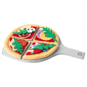 IKEA DUKTIG Set pizza, 24 piese, pizza/multicolor