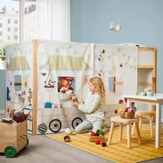IKEA DUKTIG Set cana/farfurie jucarie, 8 piese, diverse culori