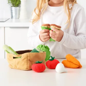 IKEA DUKTIG Set legume, 14 piese