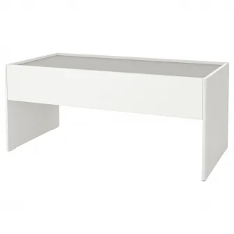IKEA DUNDRA Masa activitati cu depozitare, alb/gri