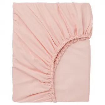 IKEA DVALA Cearsaf cu elastic, roz deschis, 180x200 cm