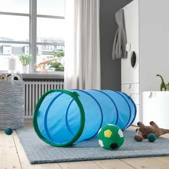 IKEA DVÄRGMÅS Tunel de joaca, albastru/verde