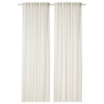 IKEA DYTÅG Draperii, 2buc, alb/rjns, 145x300 cm