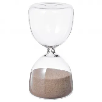 IKEA EFTERTÄNKA Clepsidra, sticla transparenta/nisip, 15 cm