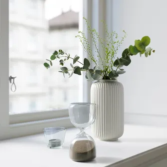 IKEA EFTERTÄNKA Clepsidra, sticla transparenta/nisip, 15 cm