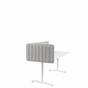 IKEA EILIF Paravan birou, gri, 120x48 cm