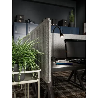 IKEA EILIF Paravan birou, gri, 80x48 cm