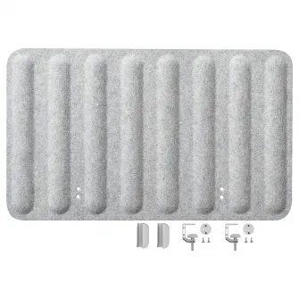 IKEA EILIF Paravan birou, gri, 80x48 cm