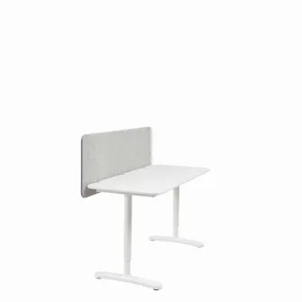 IKEA EILIF Paravan birou, gri, 80x48 cm