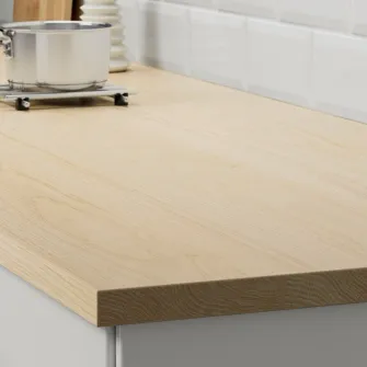 IKEA EKBACKEN Blat, aspect frasin/laminat, 186x2.8 cm