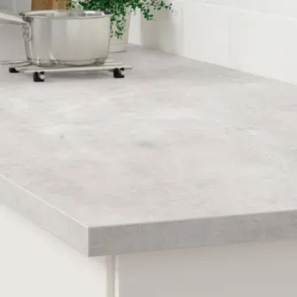 IKEA EKBACKEN Blat, gri aspect beton/laminat, 246x2.8 cm