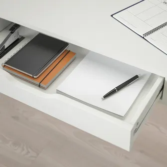 IKEA EKBY ALEX Polita cu sertare, alb, 119x29 cm