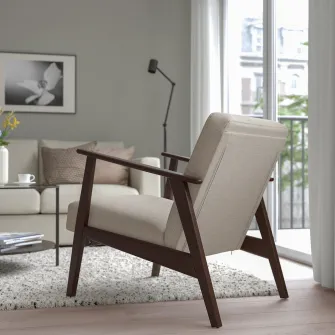 IKEA EKENÄSET Fotoliu, Kilanda bej deschis