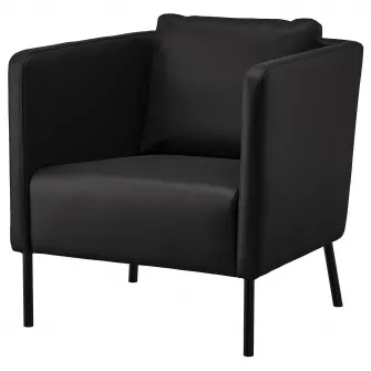 IKEA EKERÖ Fotoliu, Bomstad negru