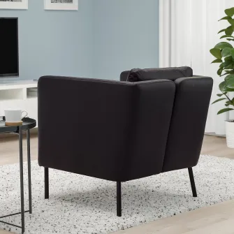 IKEA EKERÖ Fotoliu, Bomstad negru