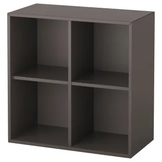 IKEA EKET Corp cu 4 compartimente, gri inchis, 70x35x70 cm