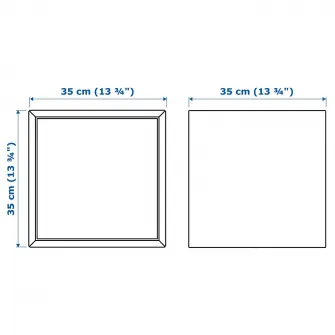 IKEA EKET Corp cu usa, alb, 35x35x35 cm