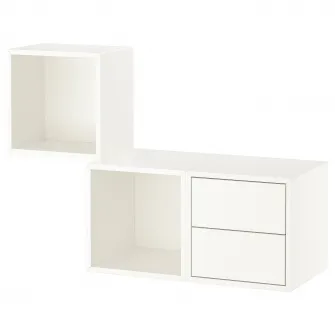 IKEA EKET Ansamblu depozitare suspendata, alb, 105x35x70 cm