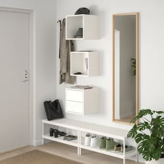 IKEA EKET Ansamblu depozitare suspendata, alb, 105x35x70 cm