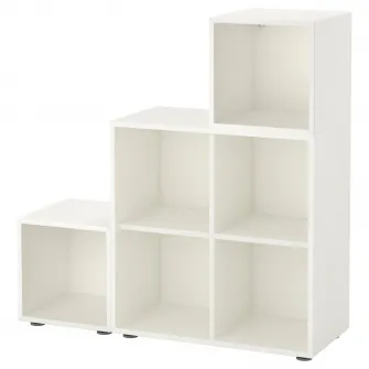 IKEA EKET Combinatie corp cu picioare, alb, 105x35x107 cm