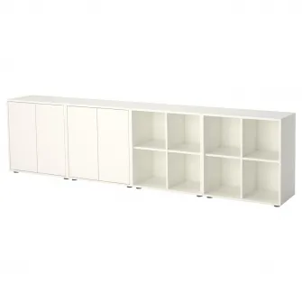 IKEA EKET Combinatie corp cu picioare, alb, 280x35x72 cm