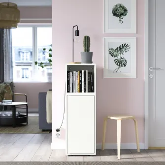 IKEA EKET Combinatie corp cu picioare, alb, 35x35x107 cm