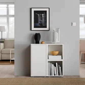 IKEA EKET Combinatie corp cu picioare, alb, 70x35x72 cm