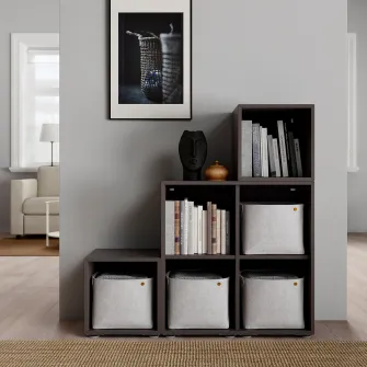 IKEA EKET Combinatie corp cu picioare, gri inchis, 105x35x107 cm
