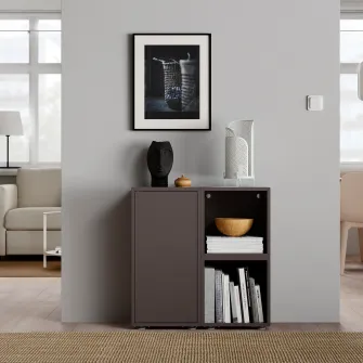 IKEA EKET Combinatie corp cu picioare, gri inchis, 70x35x72 cm