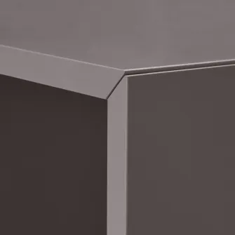 IKEA EKET Combinatie corp cu picioare, gri inchis/metal negru, 70x35x80 cm