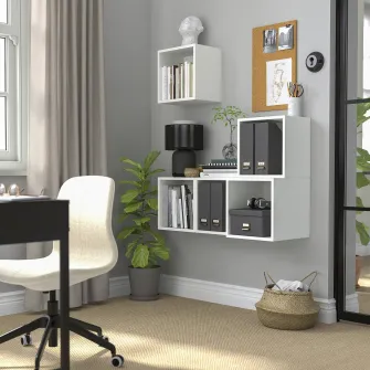 IKEA EKET Combinatie corp suspendat, alb, 105x35x120 cm