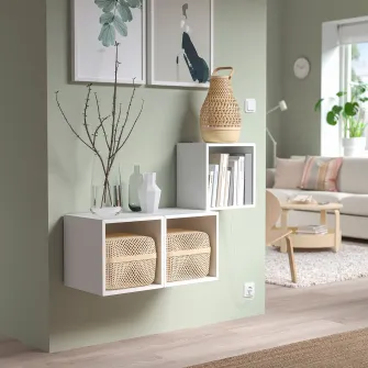 IKEA EKET Combinatie corp suspendat, alb, 105x35x70 cm