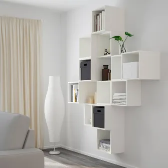 IKEA EKET Combinatie corp suspendat, alb, 175x35x210 cm