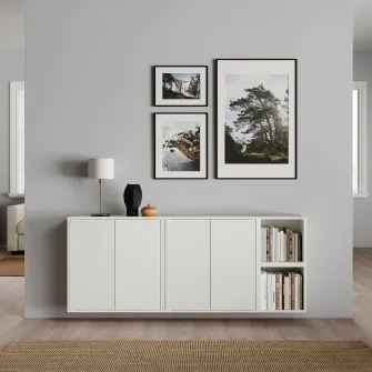 IKEA EKET Combinatie corp suspendat, alb, 175x35x70 cm