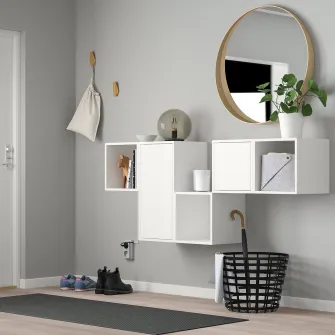 IKEA EKET Combinatie corp suspendat, alb, 175x35x70 cm
