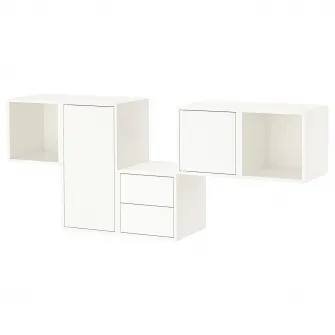 IKEA EKET Combinatie corp suspendat, alb, 175x35x70 cm