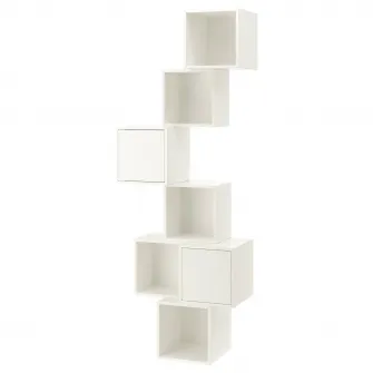 IKEA EKET Combinatie corp suspendat, alb, 80x35x210 cm