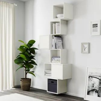 IKEA EKET Combinatie corp suspendat, alb, 80x35x210 cm