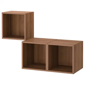 IKEA EKET Combinatie corp suspendat, aspect nuc, 105x35x70 cm
