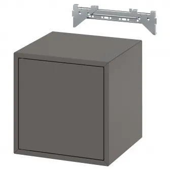 IKEA EKET Combinatie corp suspendat, gri inchis, 35x35x35 cm